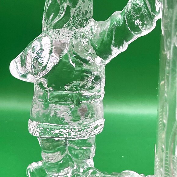 Coca-Cola Santa Claus Clear Glass Mug Handle Christmas Holiday Vending Machine - Picture 9 of 11